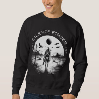Stille Fußstapfen: Ein Skeletton-März durch Sweatshirt