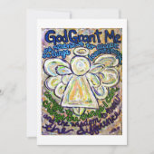 Stille Gebet Engel Art Einladung oder Einladung (Vorderseite)