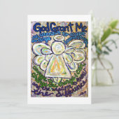 Stille Gebet Engel Art Einladung oder Einladung (Stehend Vorderseite)