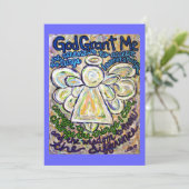 Stille Gebet Engel Art Einladung oder Einladung (Stehend Vorderseite)