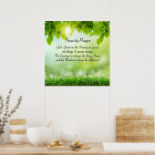 Stille Gebet - Frühling. Poster (Küche)