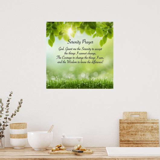 Stille Gebet - Frühling. Poster (Küche)