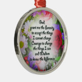 Stille Gebet Inspiration in Bouquet Design Ornament Aus Metall (Rechts)