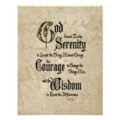 Stille Gebet: Kalligraphie, Antike, Erholung Fotodruck (Vorne)