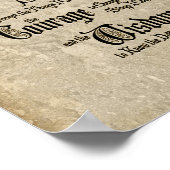 Stille Gebet: Kalligraphie, Antike, Erholung Poster (Ecke)