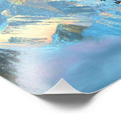 Stille Gebet mit Panoramablick Mount Everest Fotodruck (Ecke)