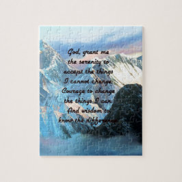 Stille Gebet mit Panoramablick Mount Everest Puzzle