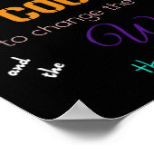 Stille Gebet Poster, schwarz mehrfarbig Poster (Ecke)