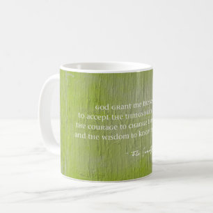 Stille Gebet Rustic Green Barn Faith Hope Liebe Kaffeetasse