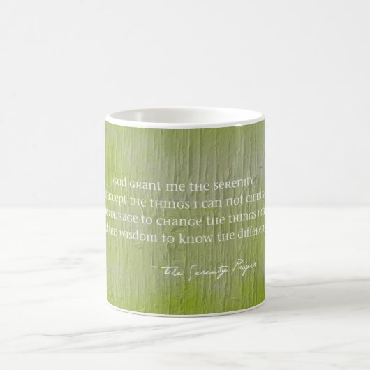 Stille Gebet Rustic Green Barn Faith Hope Liebe Kaffeetasse (Mittel)