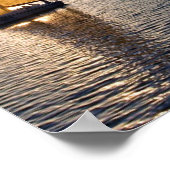 Stille Gebet: Segelboot im Ozean, Stärke/Umkostung Poster (Ecke)