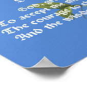 Stille Gebet und Schmetterling Poster (Ecke)