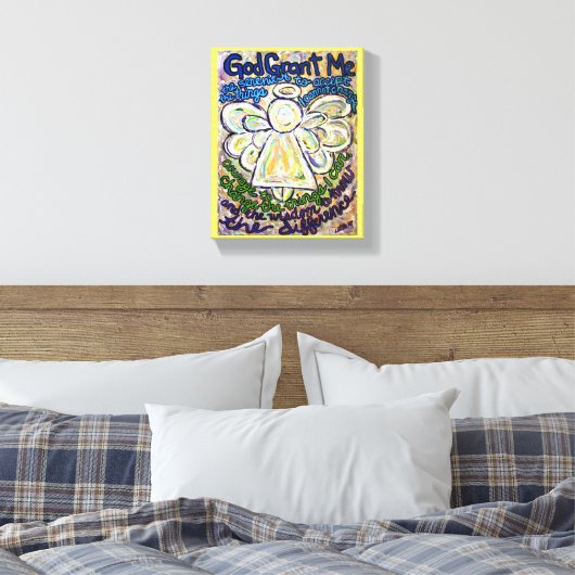 Stille Gebete Angel Malerei Art Print (klein) Leinwanddruck (Insitu (Schlafzimmer))
