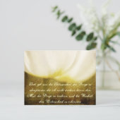 Stille Gebete auf Deutsch mit Tulips Postkarte (Stehend Vorderseite)