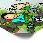 Stille Gebete: Glückliche Kinder, Kraft/Erholung Poster (Ecke)