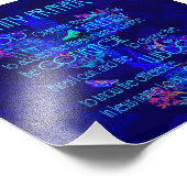 Stille Gebete in Blau Fotodruck (Ecke)