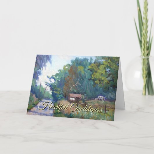 Stille Gebete in Lila blaugrünem Orange Karte (Vorderseite)