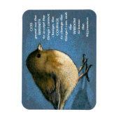 Stille Gebete: Junco. Farbstiftkunst Magnet (Vertikal)