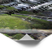 Stille Gebete (kleiner Wasserfall) Poster (Ecke)