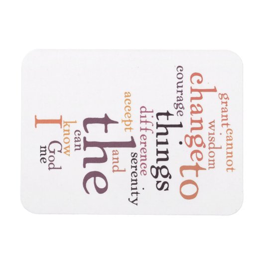 Stille Gebete Kunst Magnet (Horizontal)