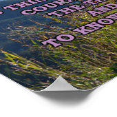 Stille Gebete mit Bergen Poster (Ecke)