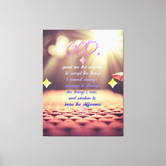 Stille Gebete mit Inspirierend Christlicher Kunst Leinwanddruck (Vorderseite)