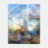 Stille Gebete mit Inspirierend Motivierend Kunst Fleecedecke (Vorderseite)