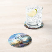 Stille Gebete mit Inspirierend Motivierend Kunst Runder Pappuntersetzer (Vor Ort)