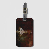 Stille Gebete mit wunderschöner Christlicher Kunst Gepäckanhänger (Vorderseite Vertikal)