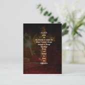 Stille Gebete mit wunderschöner Christlicher Kunst Postkarte (Stehend Vorderseite)