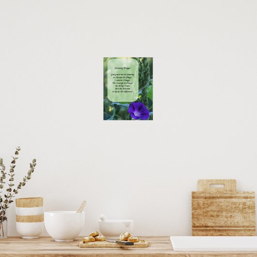 Stille Gebete Morning Glory Inspiration Poster (Küche)
