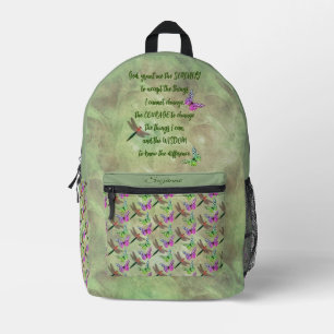 Stille Gebete Schmetterling Inspiration Bedruckter Rucksack