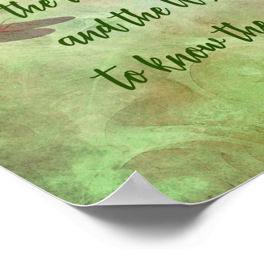 Stille Gebete Schmetterling Inspiration Poster (Ecke)