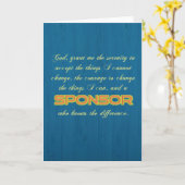 'Stille Gebete/Sponsor' Funny Sobriety Card Karte (Gelbe Blume)