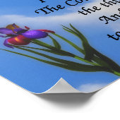 Stille Gebetsbutterfly-Blume Inspiration Poster (Ecke)