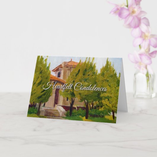 Stille Gebetskarte in Orange Green Yellow Blue Karte (Orchidee)