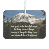 Stille Gebetslandschaft Rainier Berg Landschaft Autolufterfrischer (Rückseite)