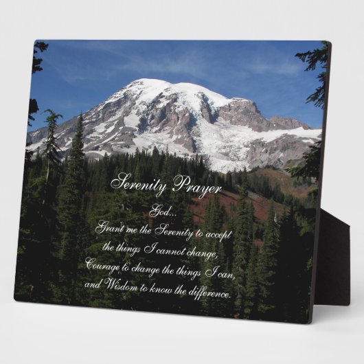 Stille Gebetslandschaft Rainier Berg Landschaft Fotoplatte (Seite)