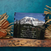 Stille Gebetslandschaft Rainier Berg Landschaft Fotoplatte (Seite)