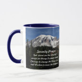 Stille Gebetslandschaft Rainier Berg Landschaft Tasse (Links)