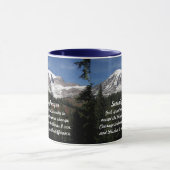 Stille Gebetslandschaft Rainier Berg Landschaft Tasse (Zentrum)