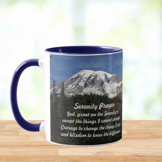Stille Gebetslandschaft Rainier Berg Landschaft Tasse