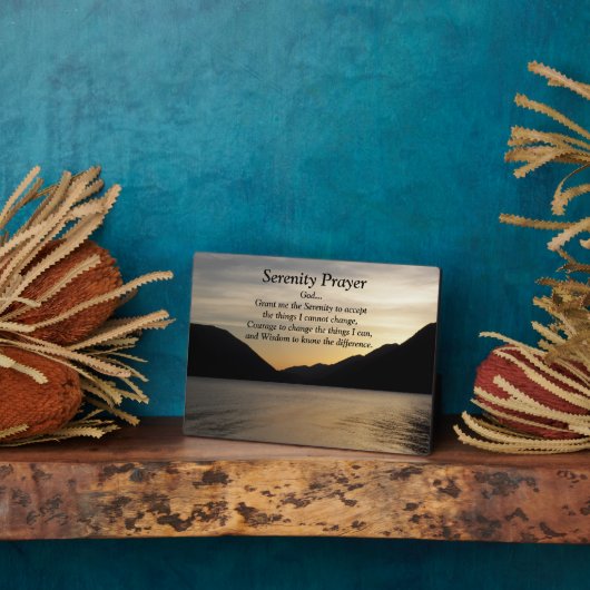 Stille Gebetslandschaft Sonnenuntergang Fotoplatte (Seite)