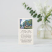 Stille Gebetsmalerei mit Purples Blues Grüntöne Visitenkarte (Stehend Vorderseite)