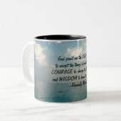 Stille Gebetszeit Seascape Tasse (Vorderseite Links)