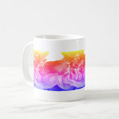 Stille Gedanken blaue Hände Kaffee Tasse (Vorderseite Links)