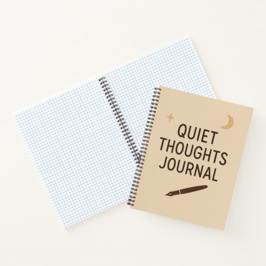 Stille Gedanken Journal - Minimale Notebookabdecku Notizblock (Innenseite)