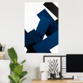 Stille Geometrie Poster (Heimbüro)
