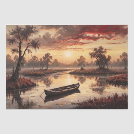 Stille Gewässer - Entfärbung - Seidenpapier (Vorderseite)