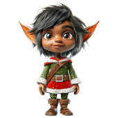 Stille Girl Weihnachten Keramik Ornament